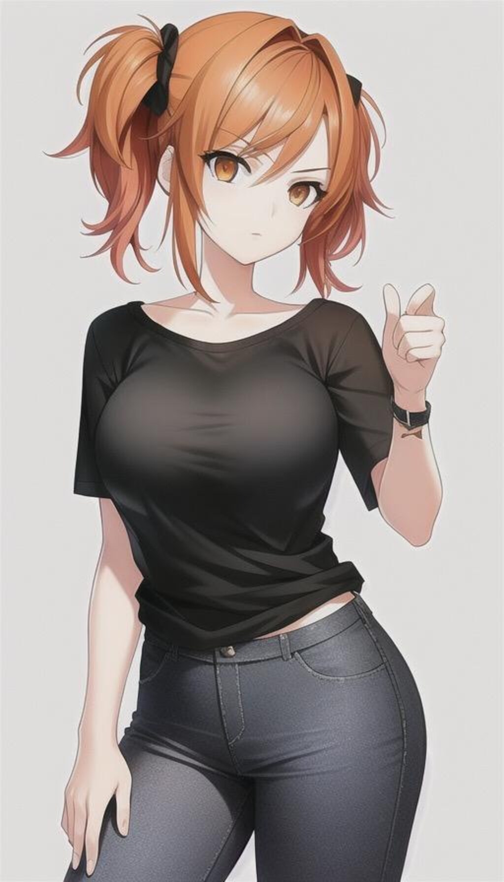 オレンジ髪の女の子　3