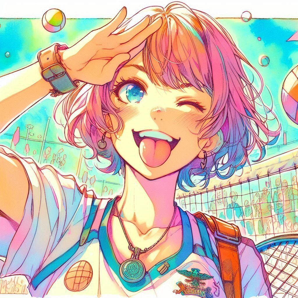 敬礼する少女19