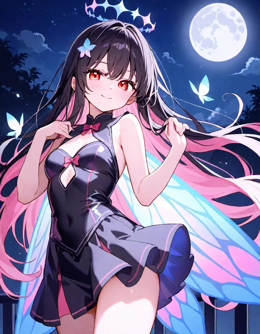 満月の夜の、妖精お姉やん | の人気AIイラスト・グラビア