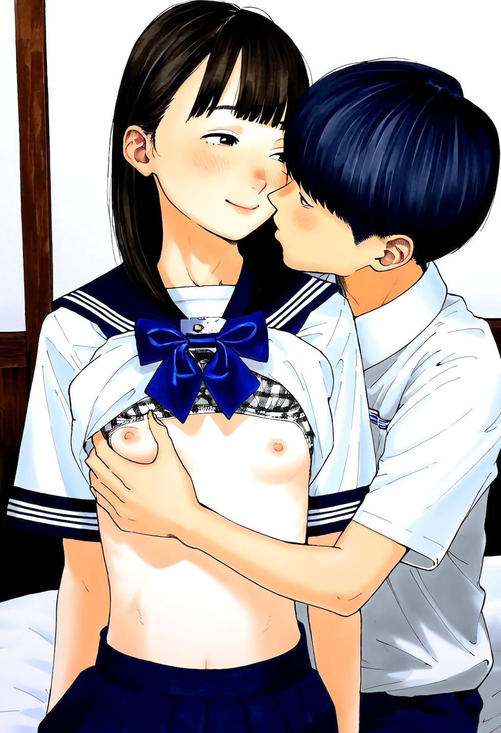 夏服に着替えたカップル