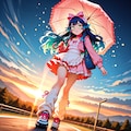傘を持って 2枚目