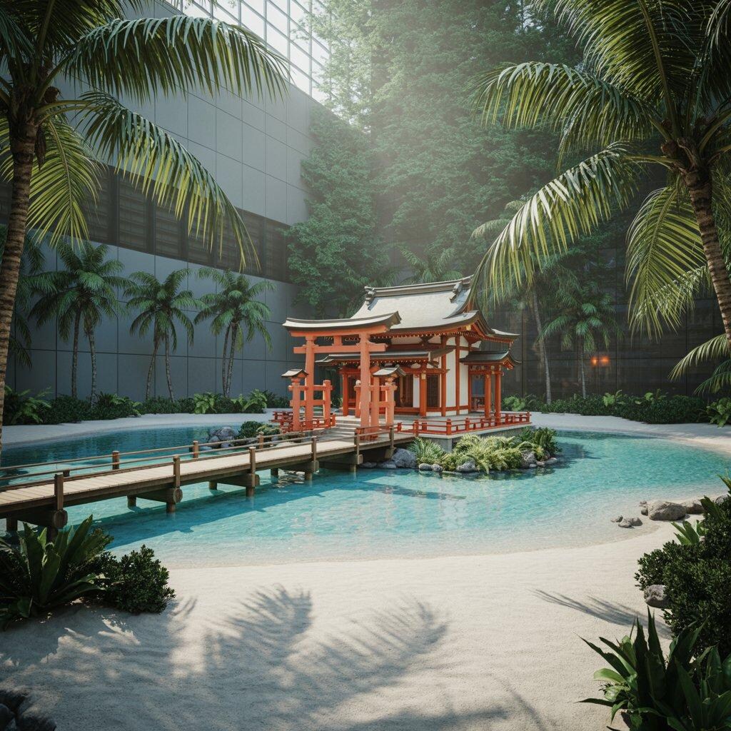 倉庫内ビーチ神社