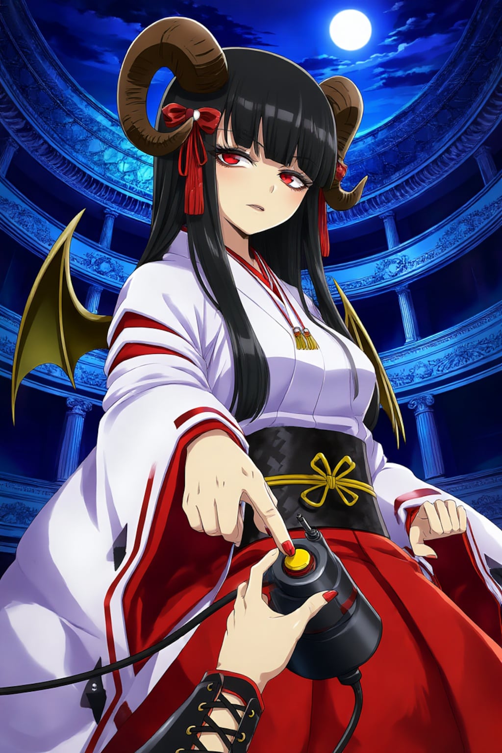 深夜の巫女サキュバス