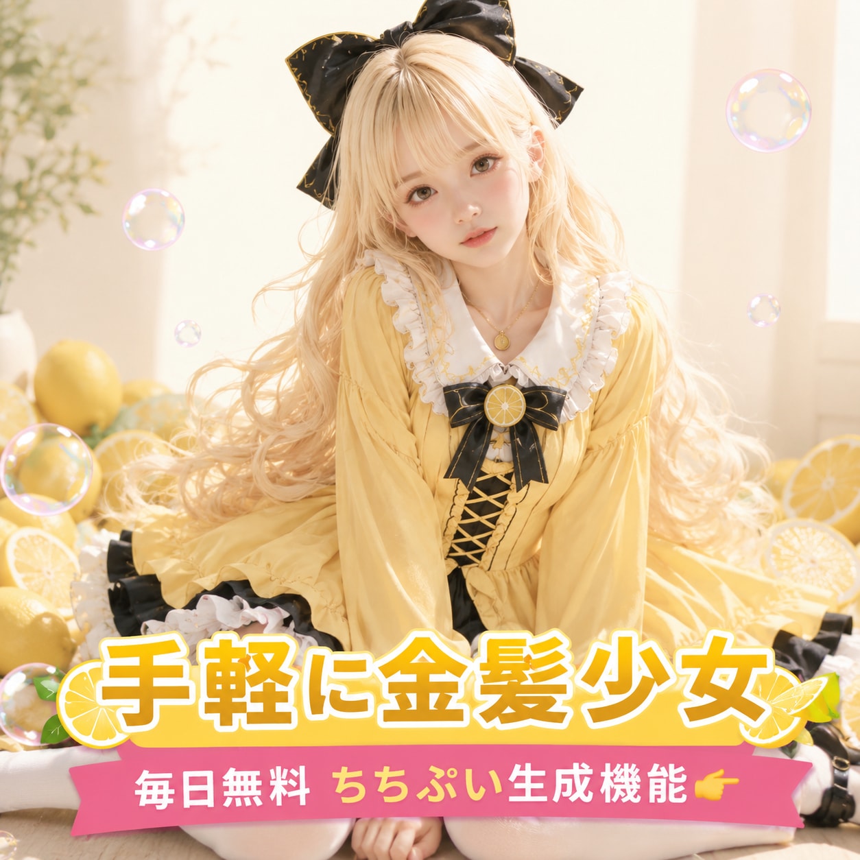 手軽に金髪少女