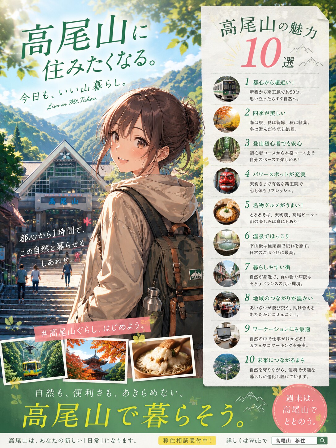 高尾山に住みたくなる。
