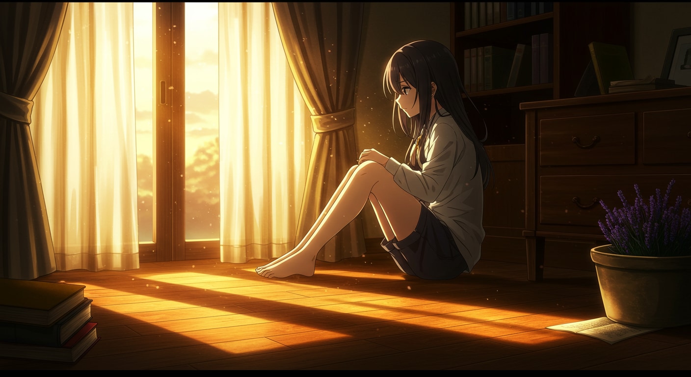 黄金の光と裸足の女の子 | の人気AIイラスト・グラビア