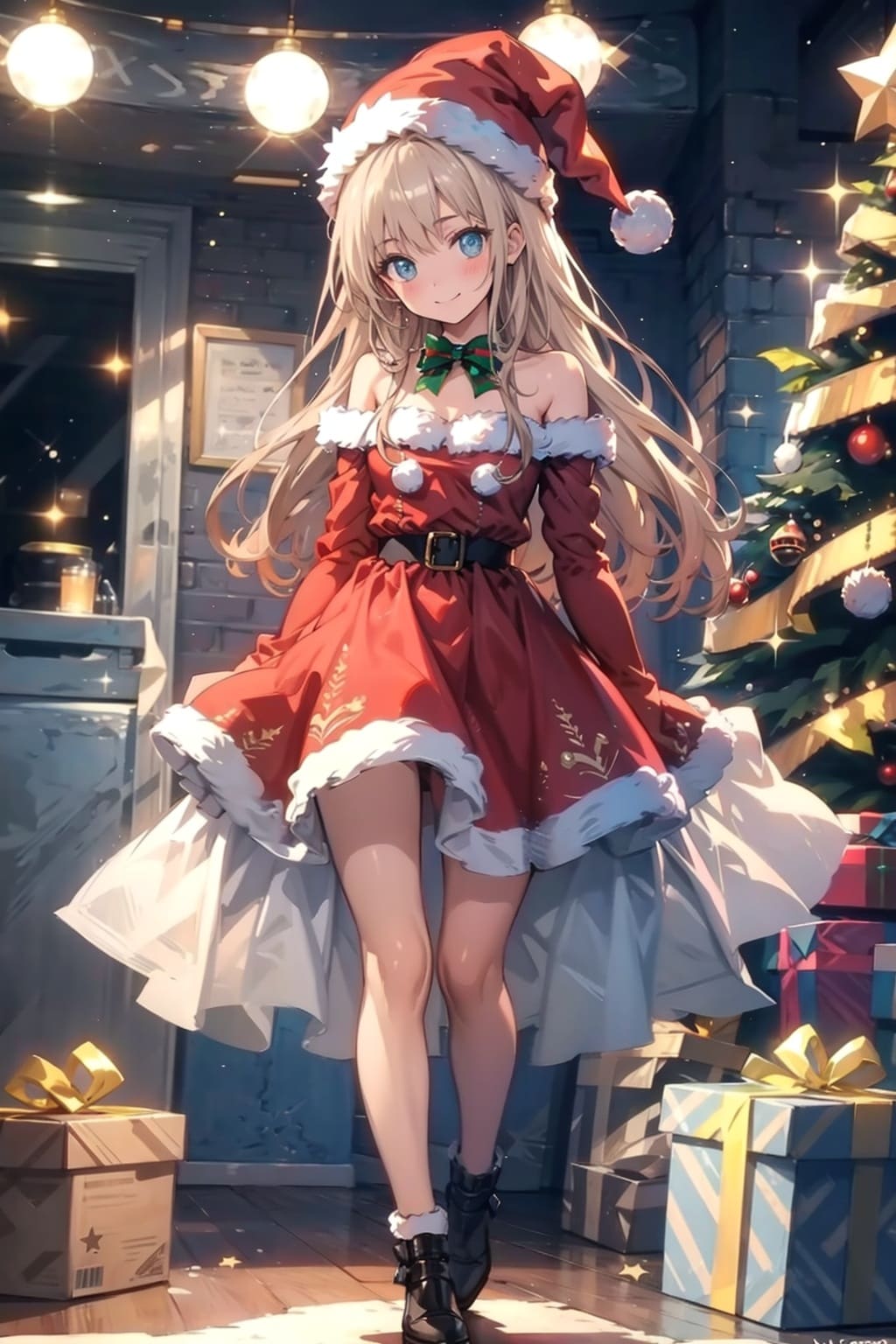 サンタコスの美少女