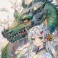 狐っ子と龍神様 3枚目