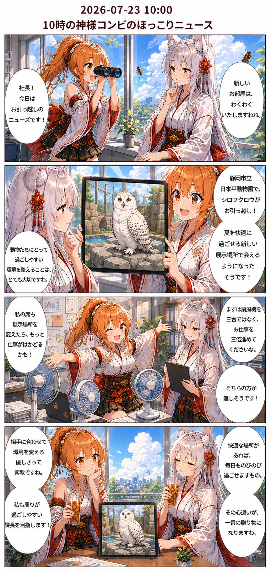 毎日漫画　10時　ほっこりニュース | の人気AIイラスト・グラビア