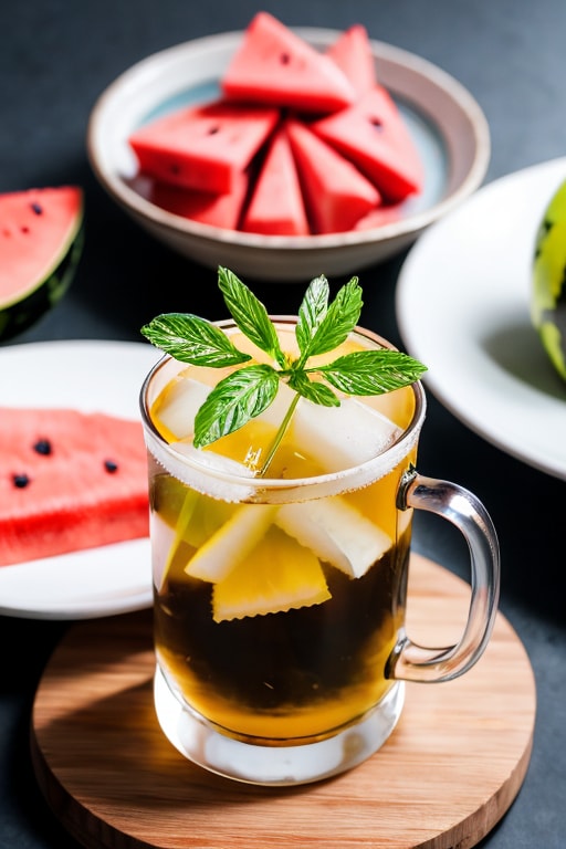 麦茶とスイカ | の人気AIイラスト・グラビア
