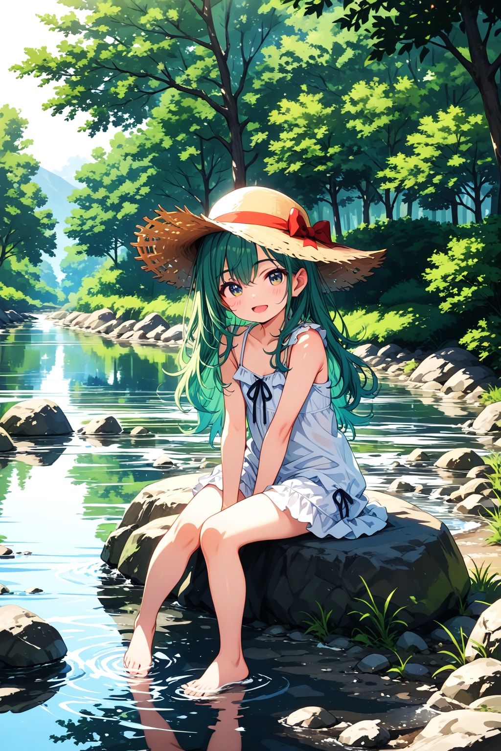 夏の緑陰