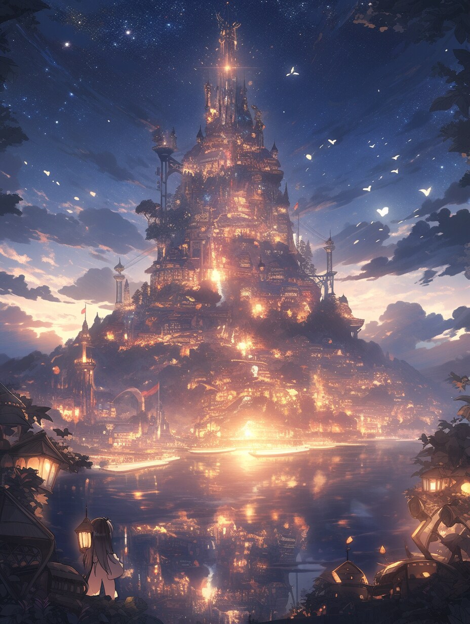 湖上の魔法都