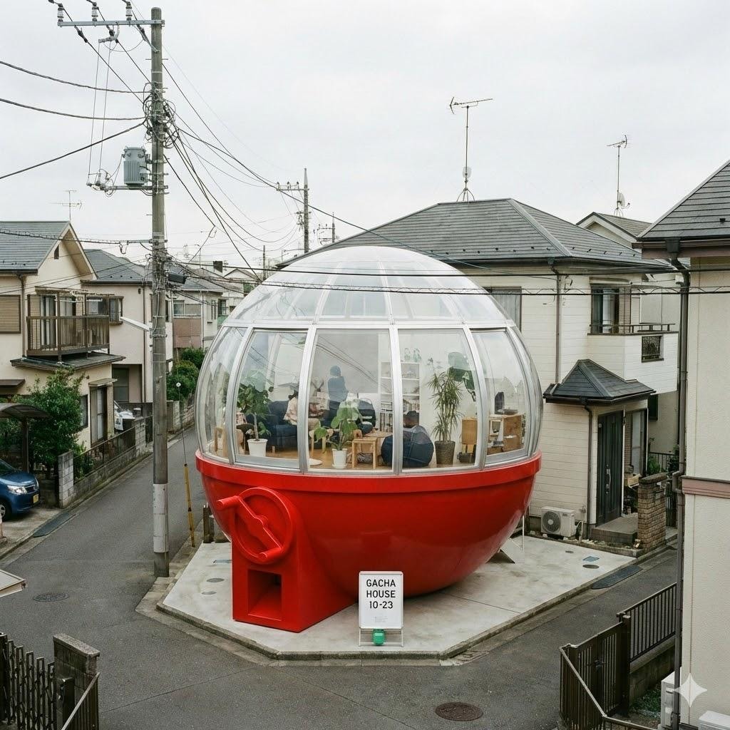 ガチャガチャの家