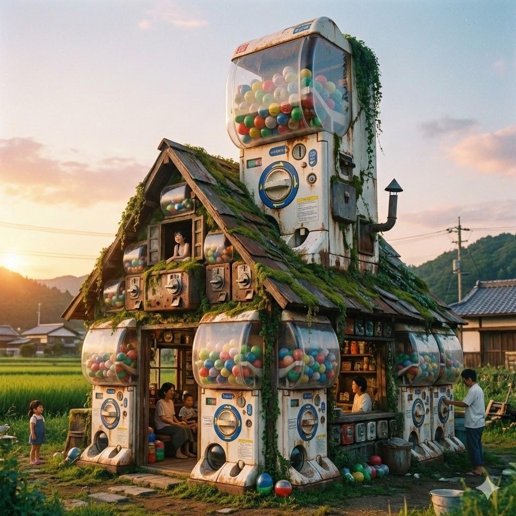 ガチャガチャの家