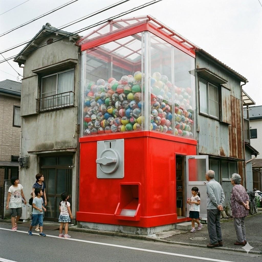 ガチャガチャの家