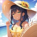 夏をイメージしたワンピース美女 4枚目