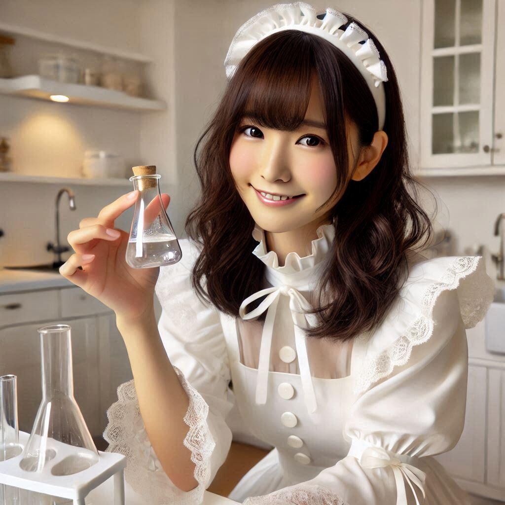 秘薬を調合中のメイド23号