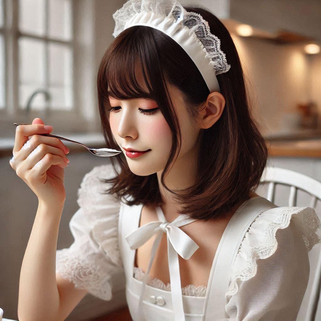 秘薬を調合中のメイド23号