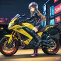 女バイクレーサー 5枚目