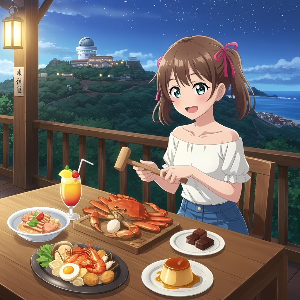 沖縄料理店でかに料理
