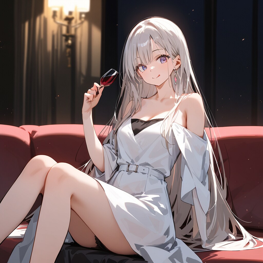 どこを見てるのかしら？