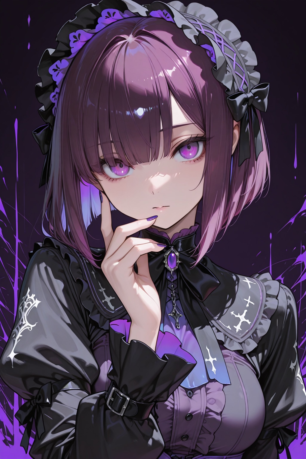 紫色が似合う女の子26