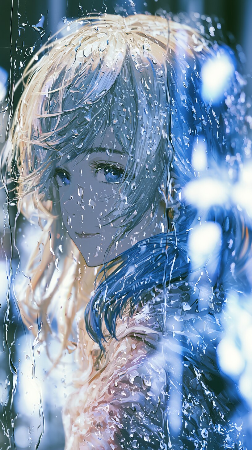 雨粒の向こうで、きみを見てる