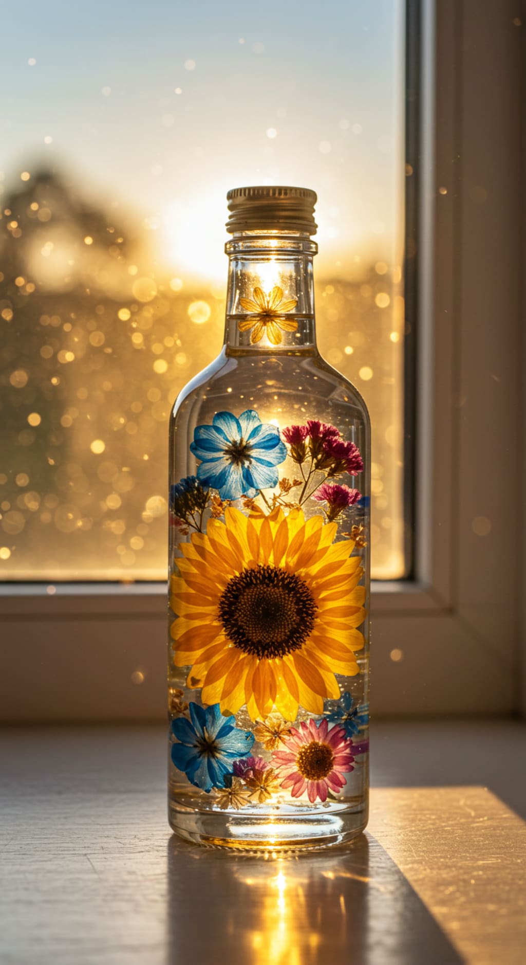 向日葵のハーバリウム