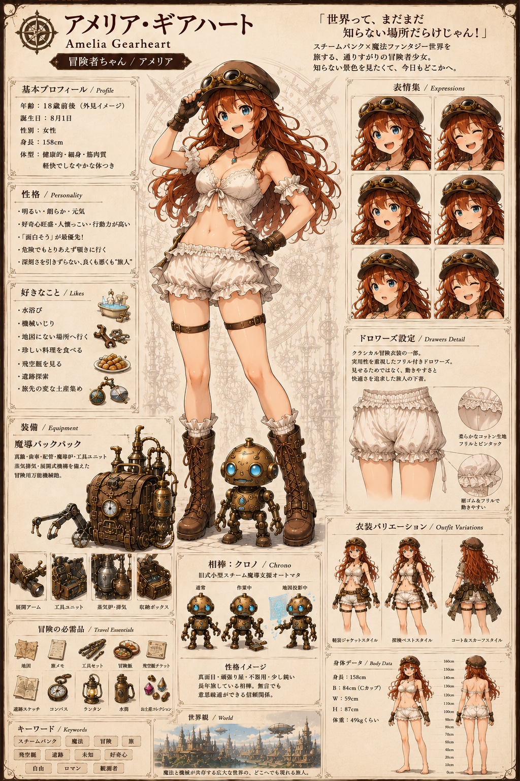 キャラクターシート(R15)まとめ