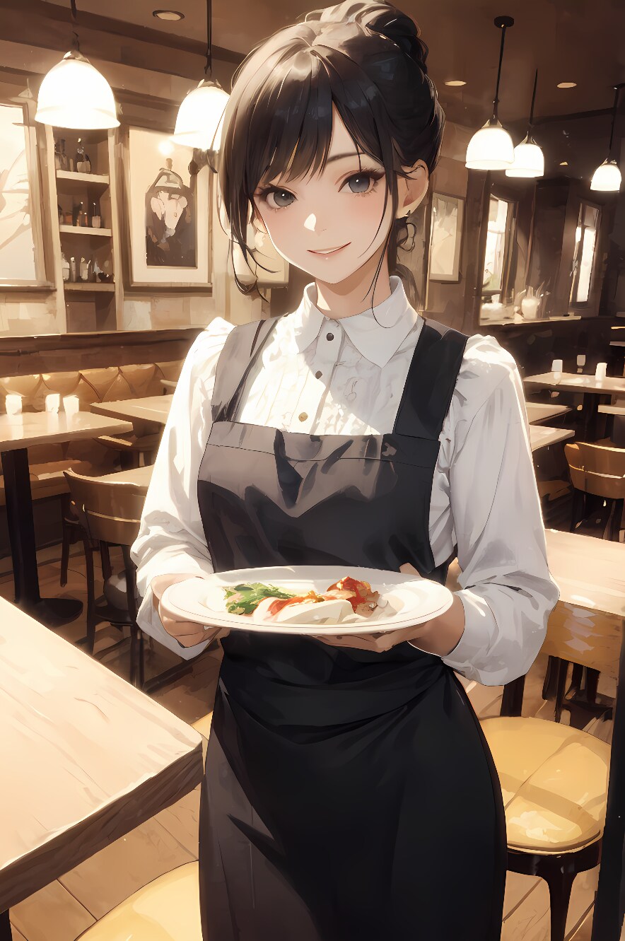 ウェイトレスさん　Enjoy your meal!