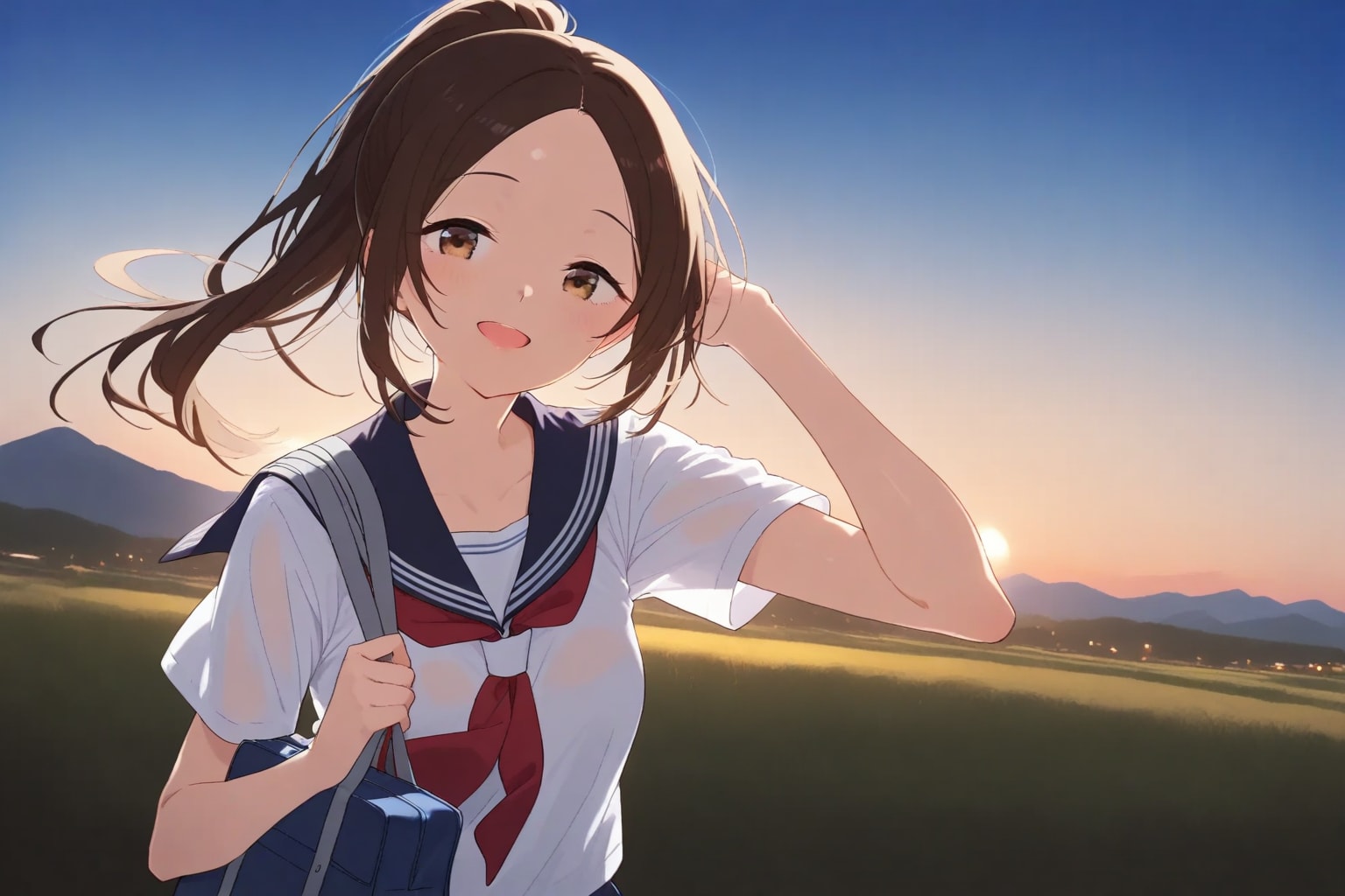 夕暮れのおでこちゃん✨