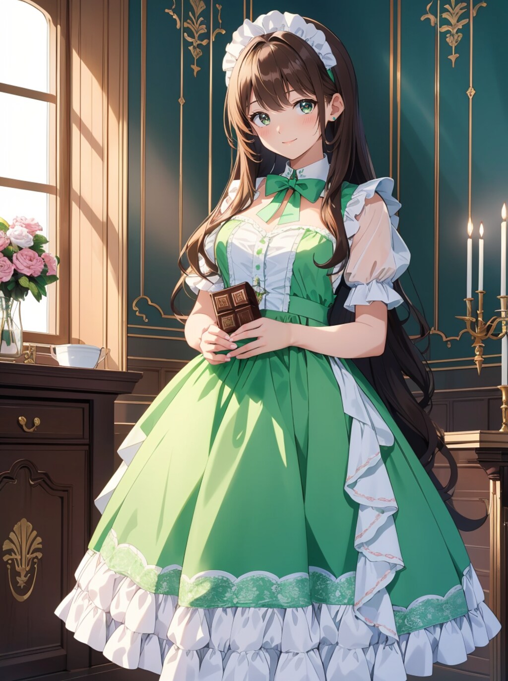 メイドさんとチョコ