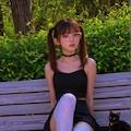 猫と過ごすベンチ 4枚目
