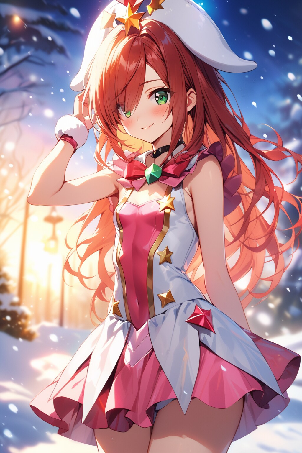 雪の中の魔法少女