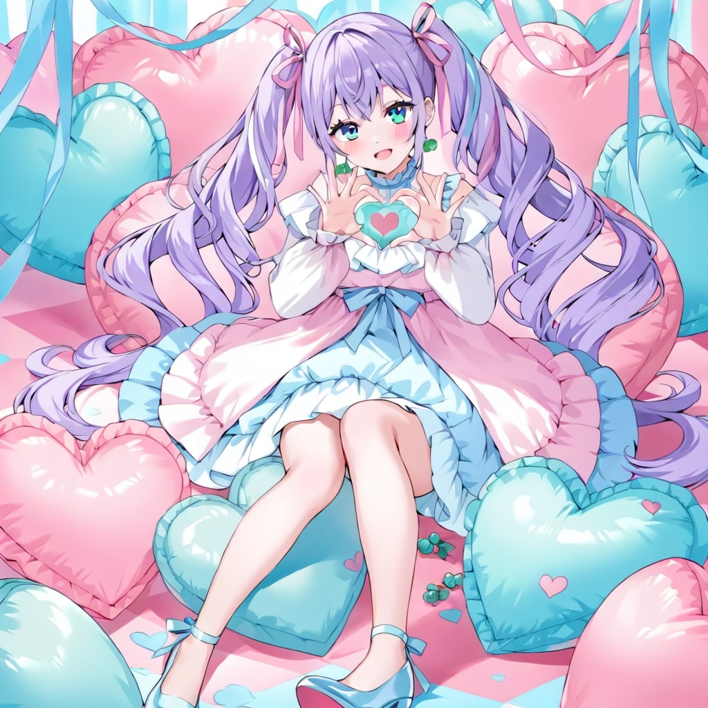 水色×ピンク5 | の人気AIイラスト・グラビア