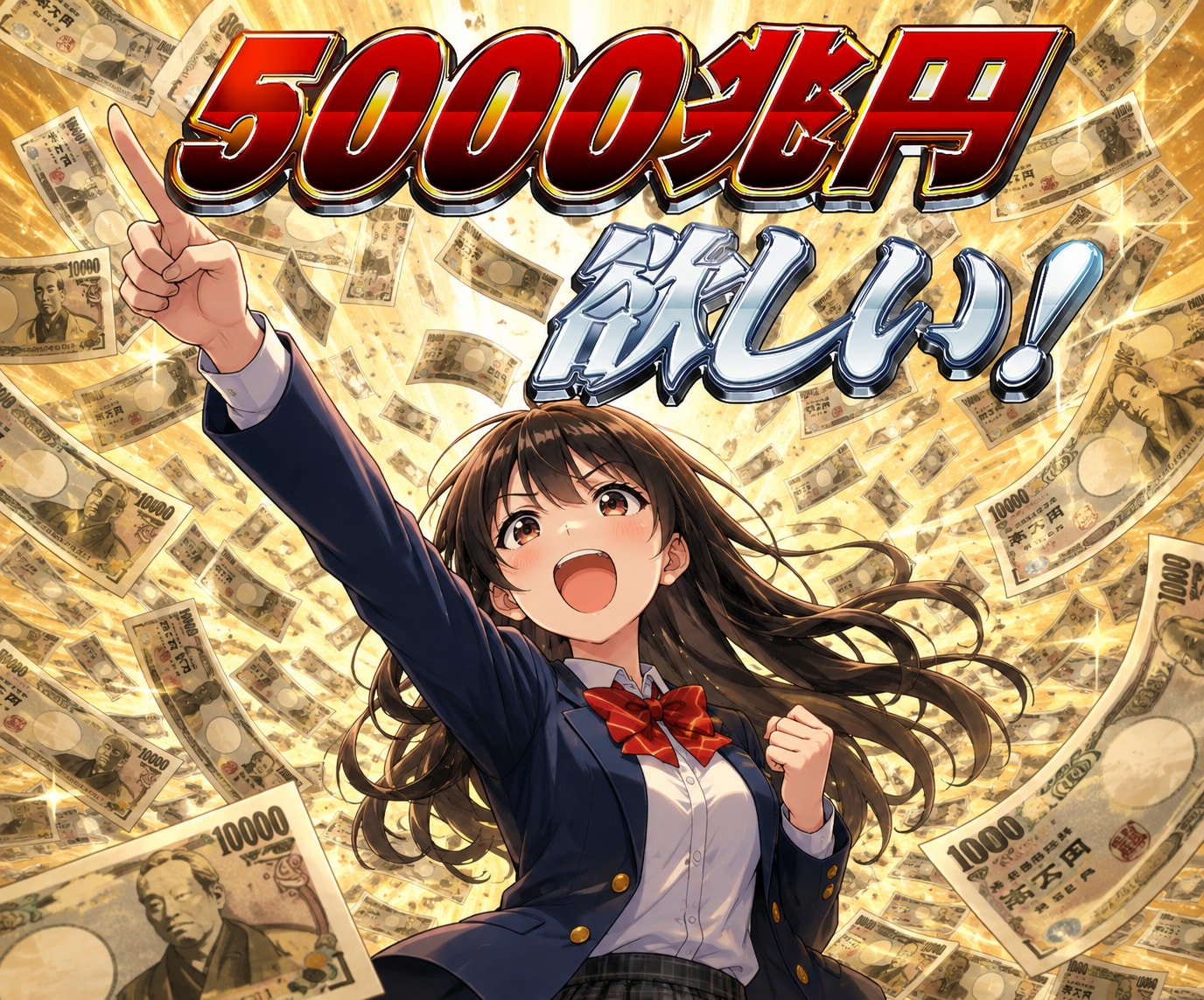 5000兆円欲しい! | の人気AIイラスト・グラビア