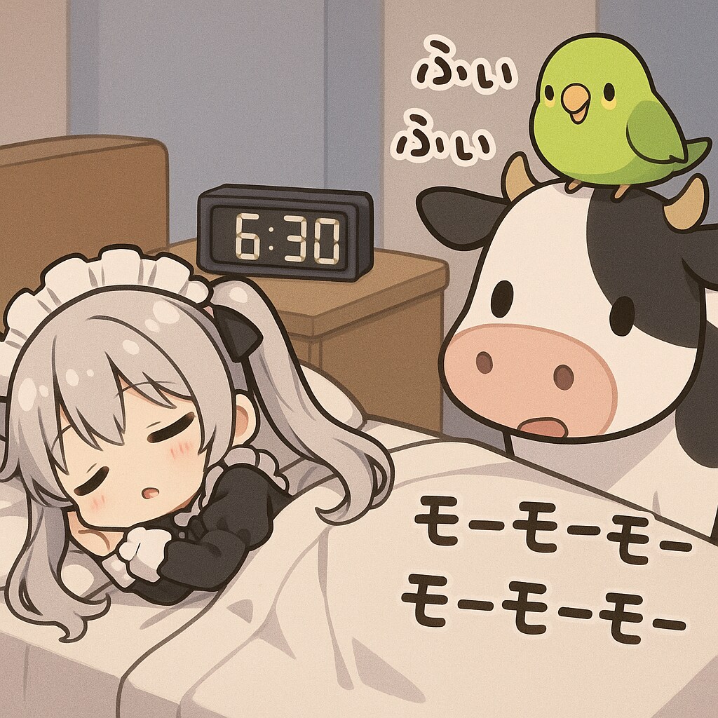 ⏰モーニングコール(えすてぃさん)