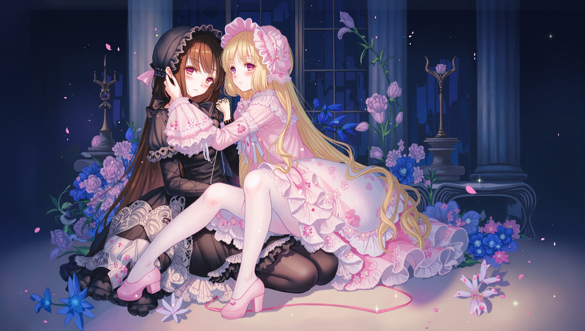 異なる色の二重花 | の人気AIイラスト・グラビア