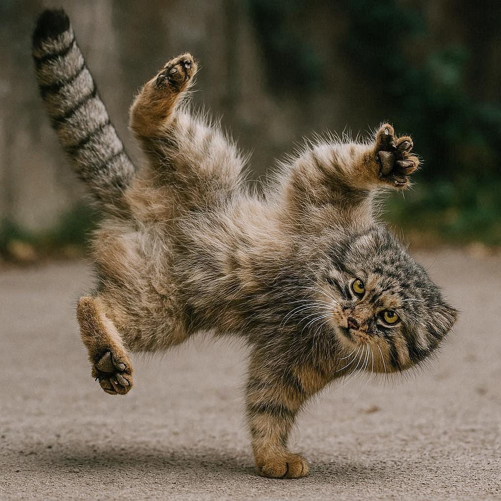 異文化交流する猫