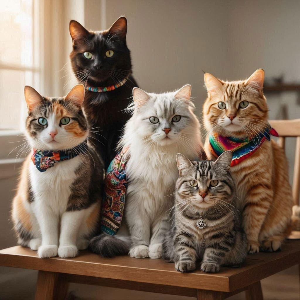 異文化交流する猫