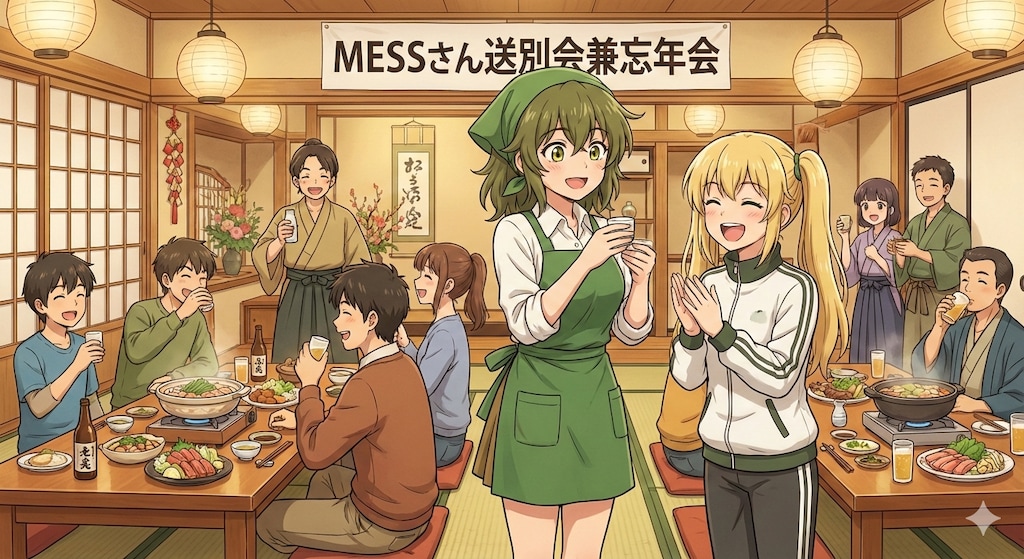 MESSさん送別会(を兼ねたスーパーちちぷい大忘年会)【MESSちゃん卒業まであと５日】