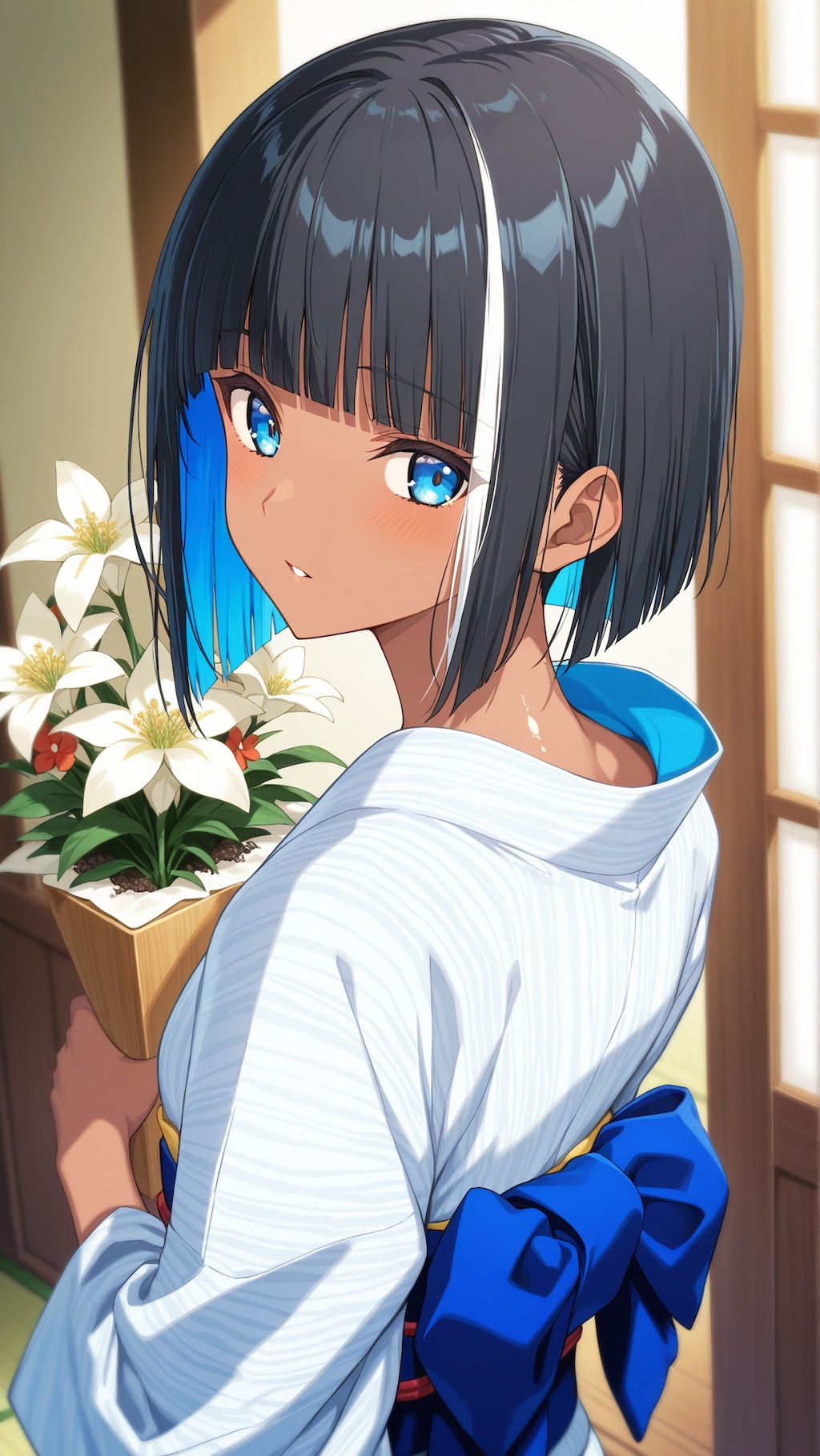 うちの子見返り美人