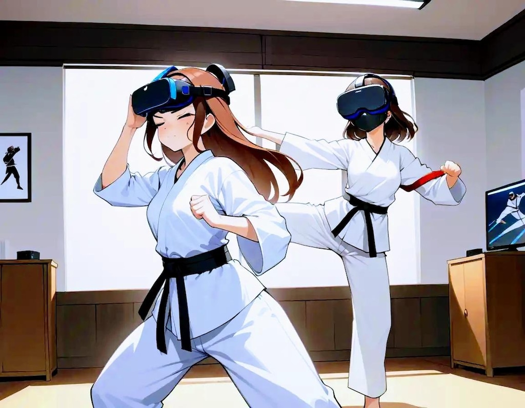 VR 空手部 ちちぷいちゃん ししょちゃん