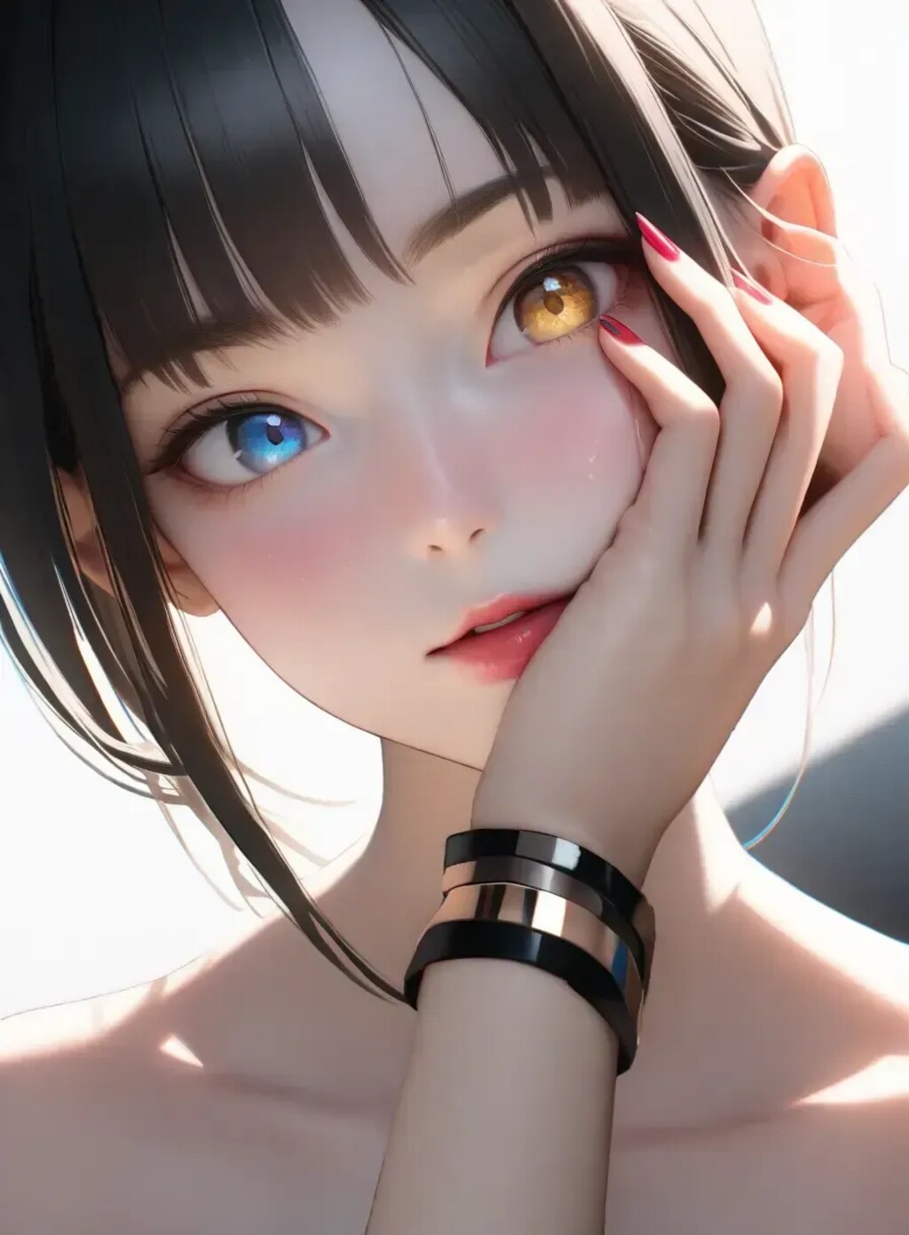 顔接写4オッドアイ