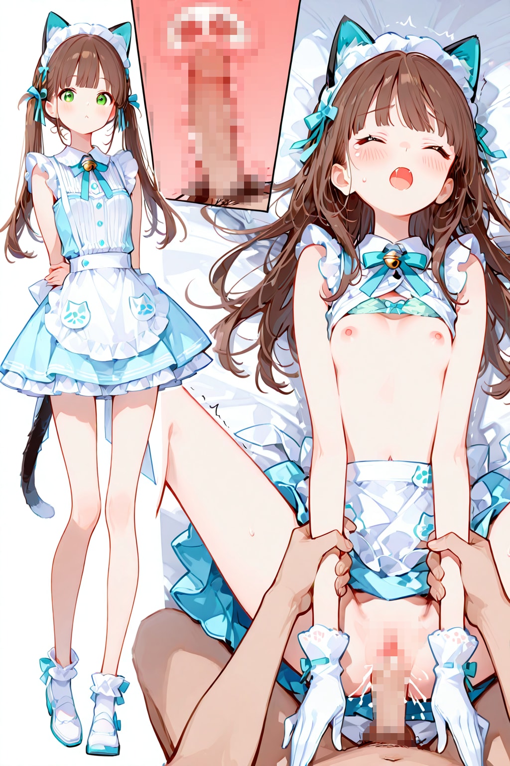 猫耳つけた店員ちゃん