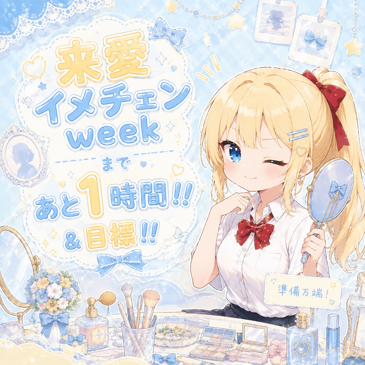 あと1時間＆目標✨