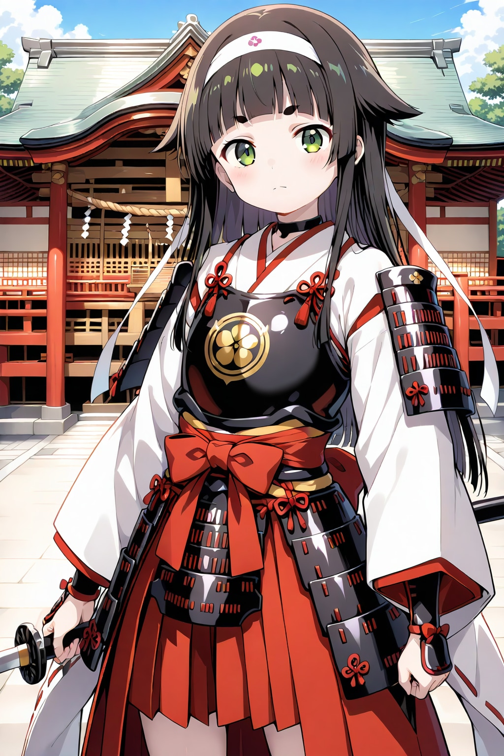 巫女武者っぽい魔法少女 | の人気AIイラスト・グラビア