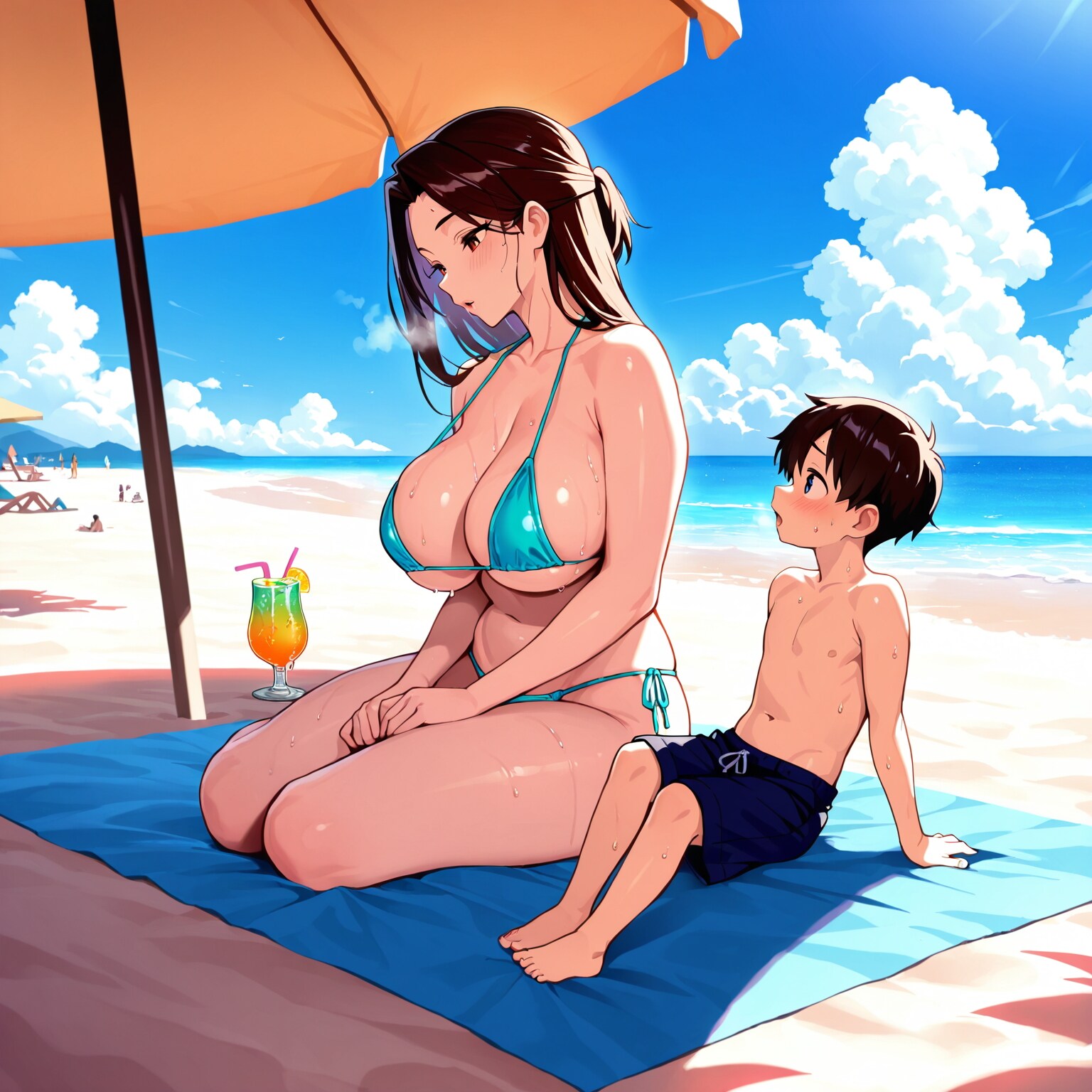 少〇とお姉さんの浜辺 #001