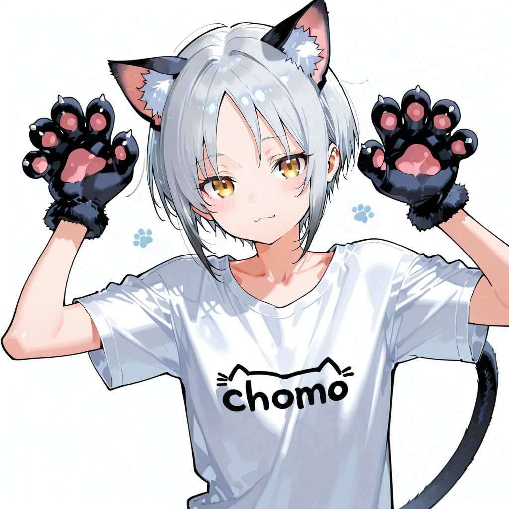 ご主人様にＴシャツを買ってもらったにゃん♪似合うかにゃ？ | の人気AIイラスト・グラビア