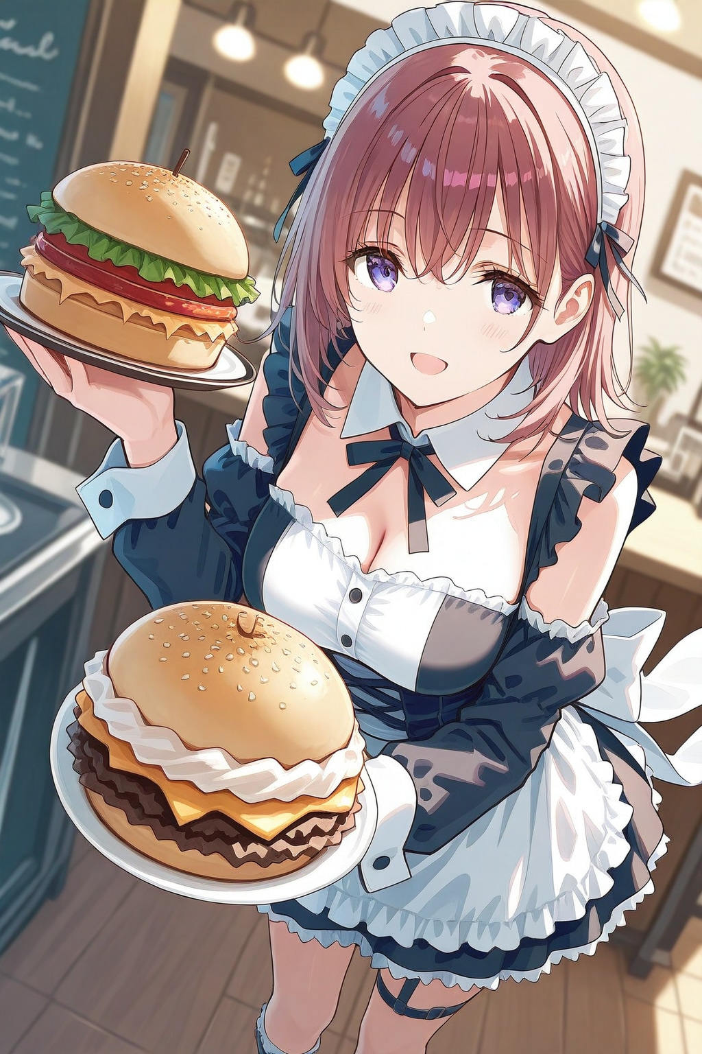 特製ハンバーガーをどうぞ